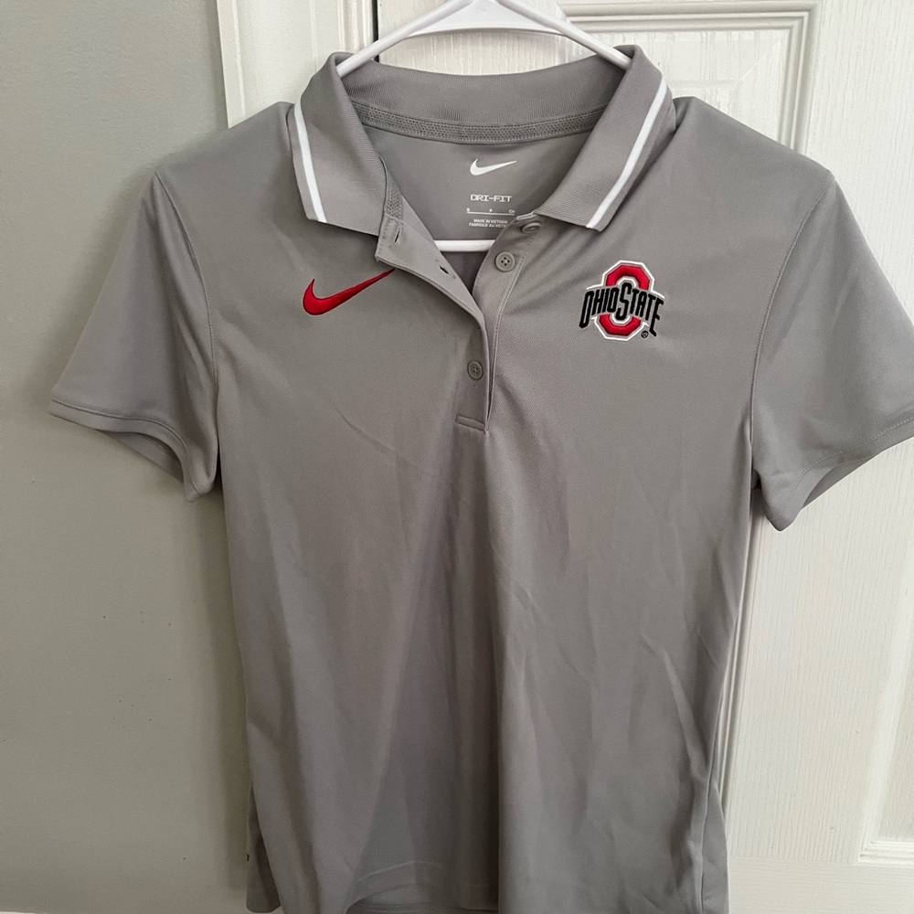 Nike Gray Dri-FIT Polo Shirt